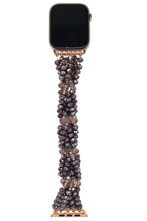 Amethyst Beaded Watch Band
