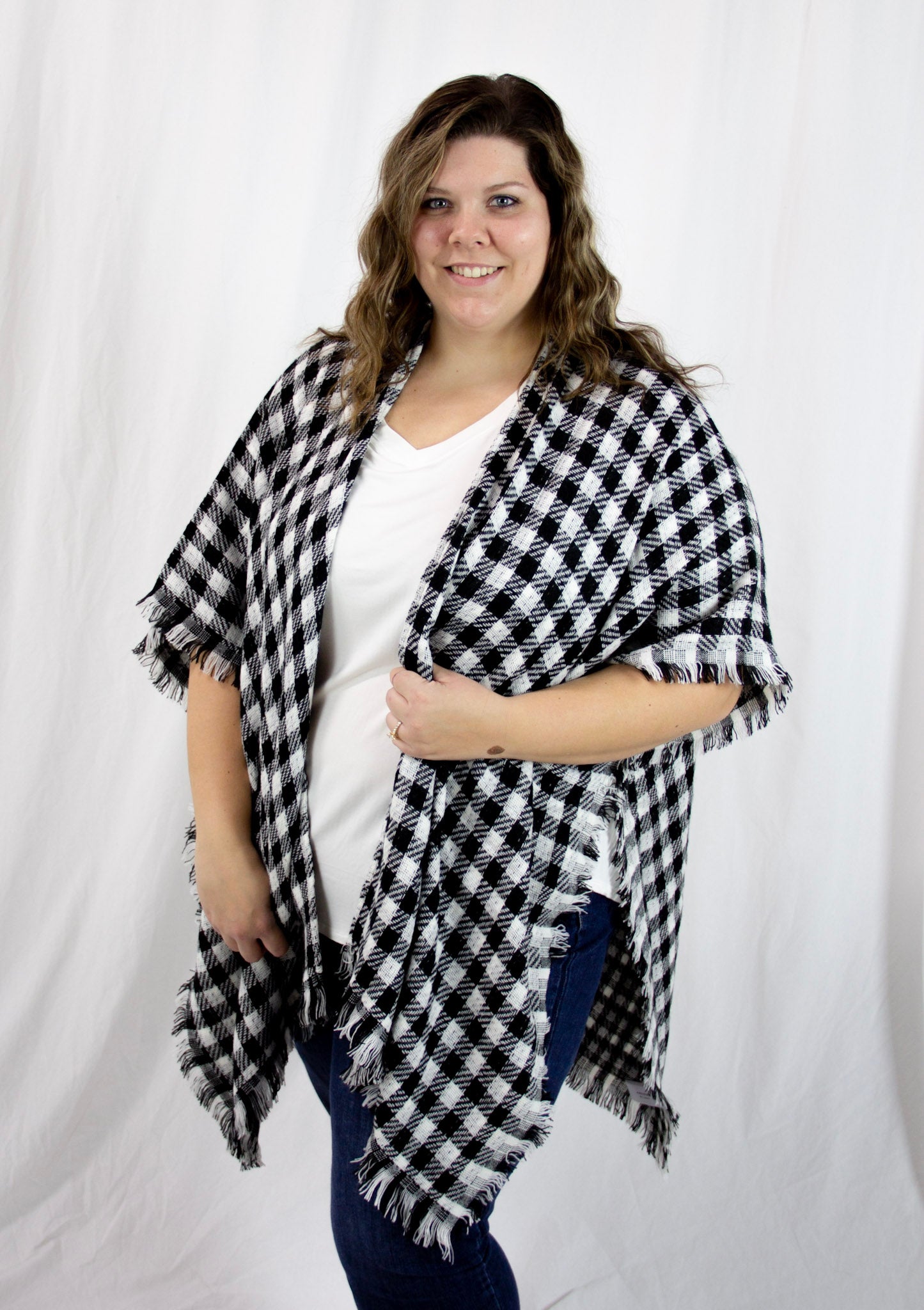 Buffalo Plaid Poncho