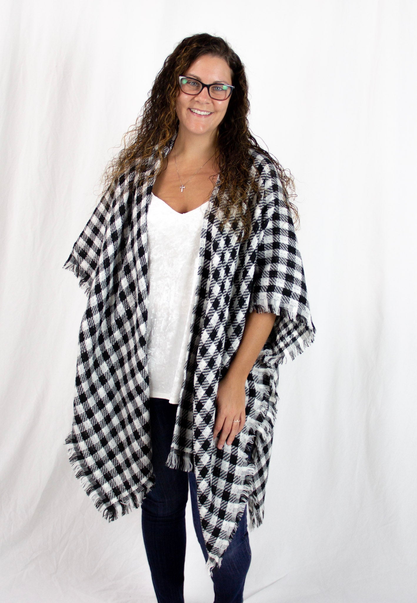 Buffalo Plaid Poncho