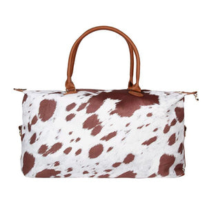 Cow Hide Weekender Bag