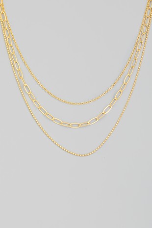 Assorted Dainty Chain Link Layered Necklace