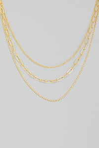 Assorted Dainty Chain Link Layered Necklace