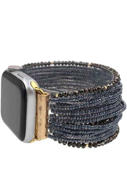 Hematite Beaded Watch Band