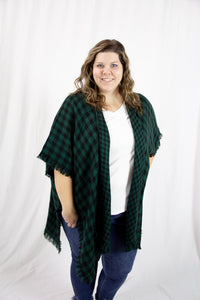 Buffalo Plaid Poncho