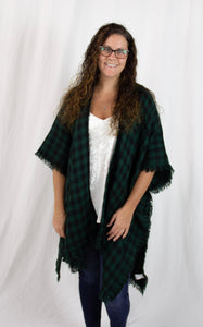 Buffalo Plaid Poncho