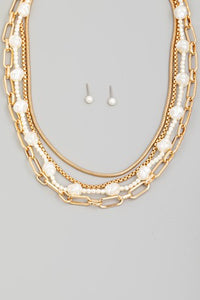 Assorted Layered Chain Link Necklace Set