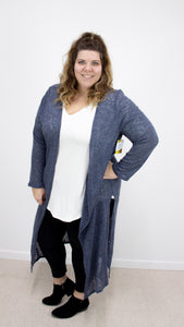 Navy Long Cardigan