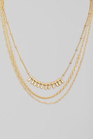 Layered Chain Link Necklace