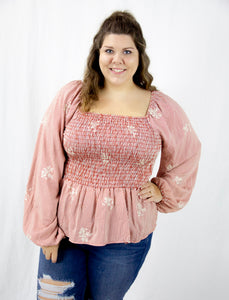 Red Striped Woven Top