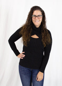 Ribbed Turtle Neck
