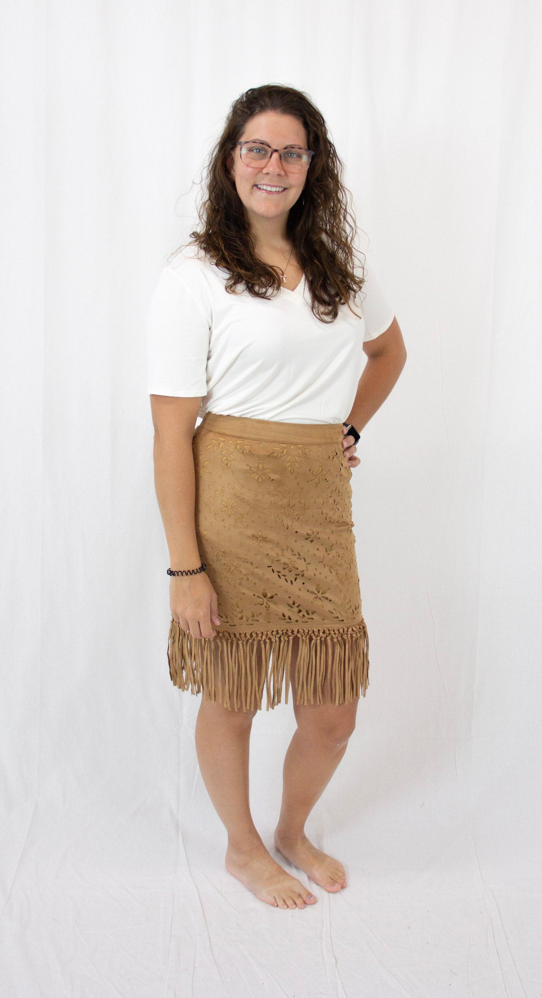 Suede Skirt