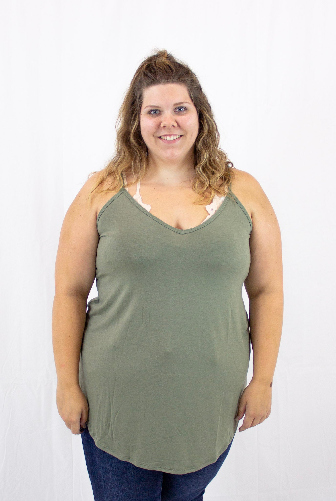 Light Olive Reversible Tank Top