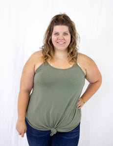 Light Olive Reversible Tank Top