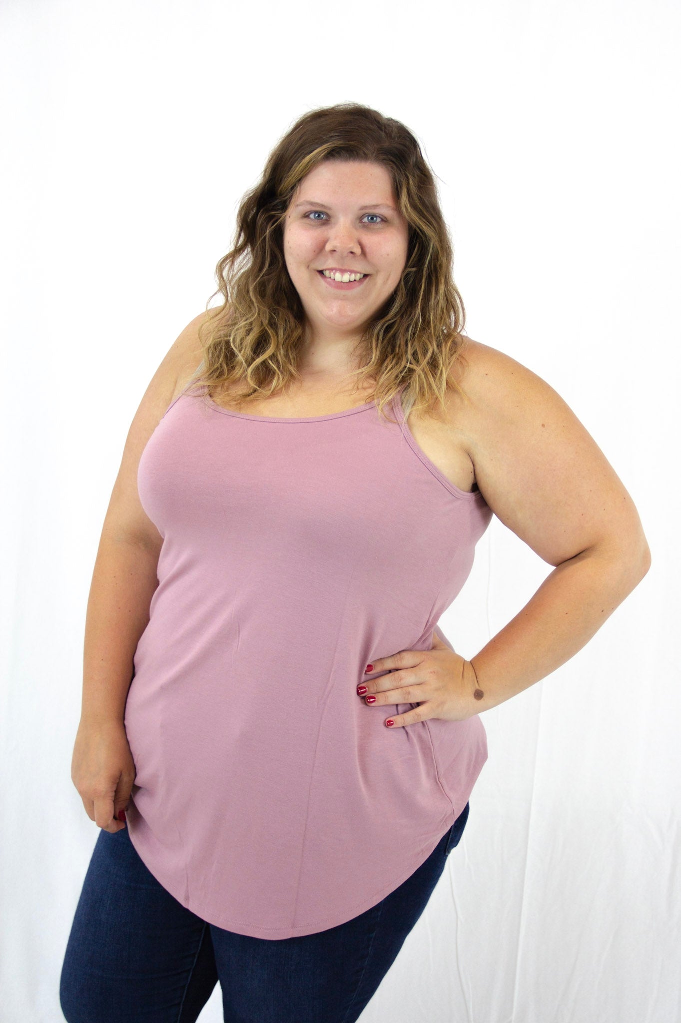 Light Rose Reversible Tank Top