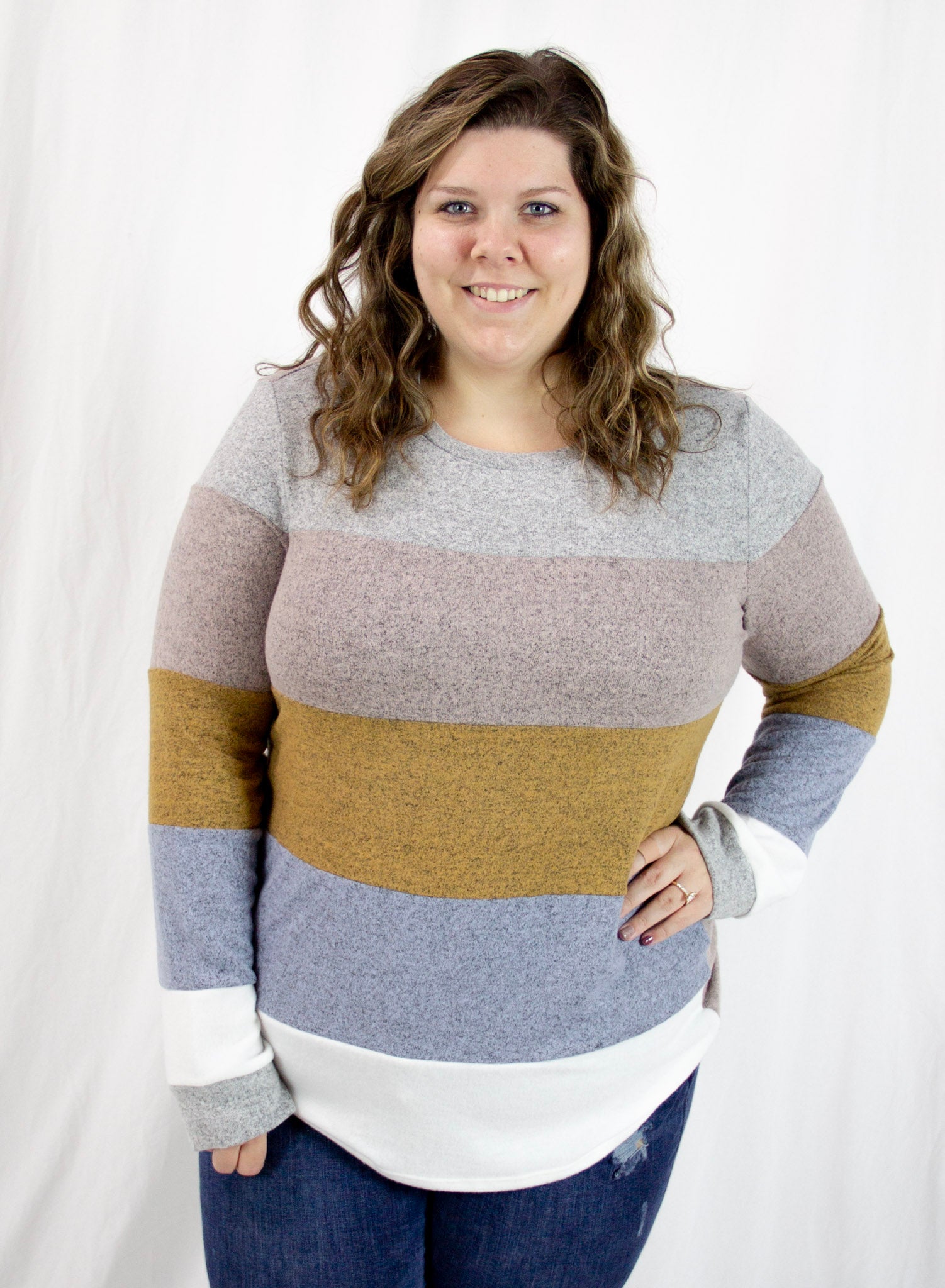 Striped Light Weight Sweater