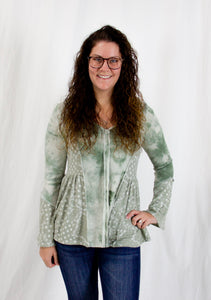 Tie Dye and Paisley Patchwork Top