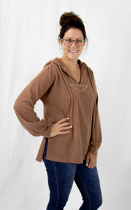 Chestnut Hooded Sweater