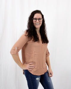 Egg Shell Henley Top