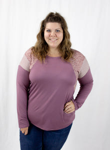 Mauve Floral Top