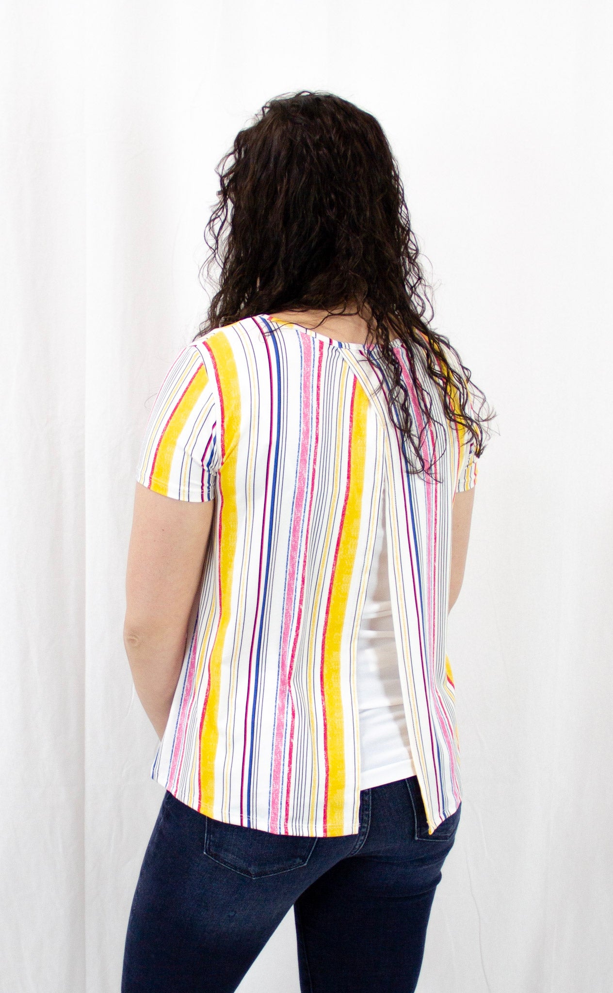 Multi Colored Striped Top