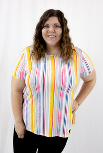 Multi Colored Striped Top